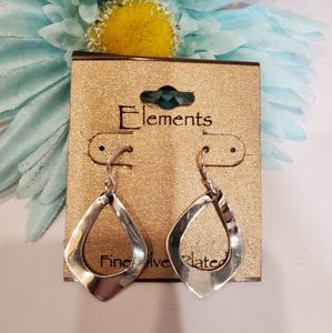 ELEMENTS .925 plated dangle earrings